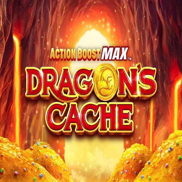 Action Boost Max Dragon's Cache game by SpinPlay Games – logo hosted on Ice Casino