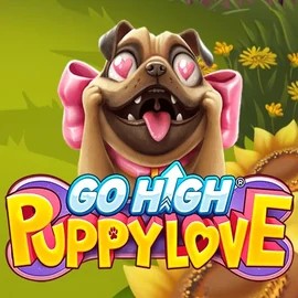 Go High Puppy Love slot logo by RubyPlay at Ice Casino