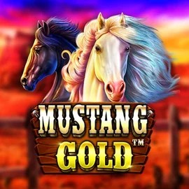 Mustang Gold slot logo by Pragmatic Play at Ice Casino